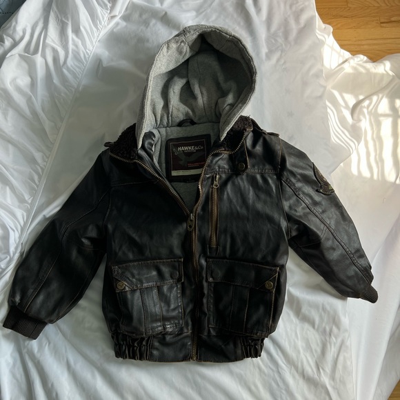 Hawke & Co Other - Hawke&co boys jacket. Worn leather look. Heavy jacket. Size 6.